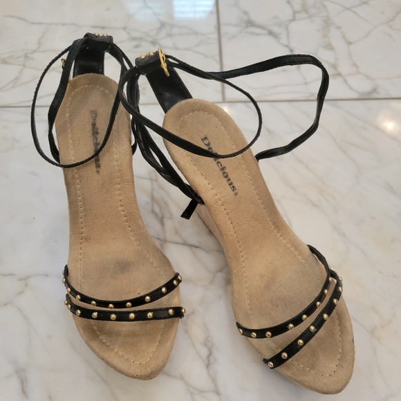 Delicious Shoes - 2 for $20 Studded Wedges